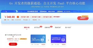 【imooc-535】Go开发者的涨薪通道：自主开发PaaS平台核心功能