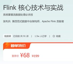 【极客时间-100058801】Flink 核心技术与实战-浩哥小屋